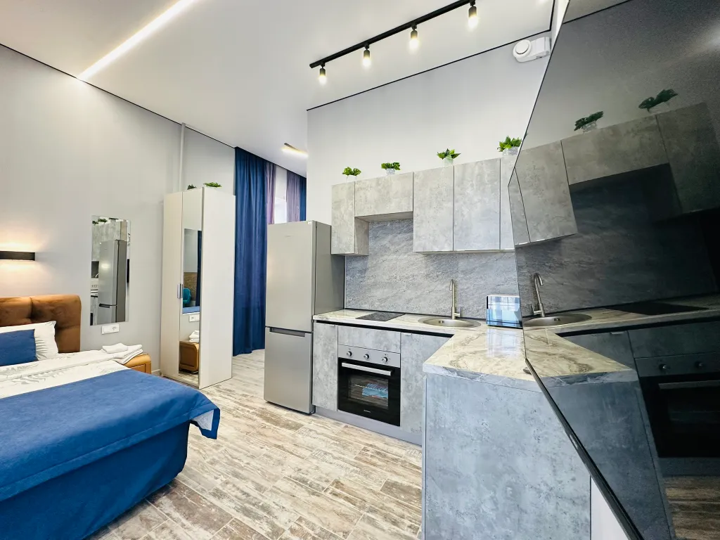 Лофт студия на 17 этаже с панорамой на центр