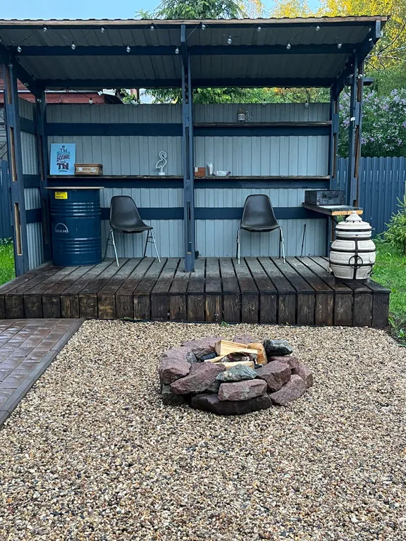 Дом с сибирским чаном, сауной и патио