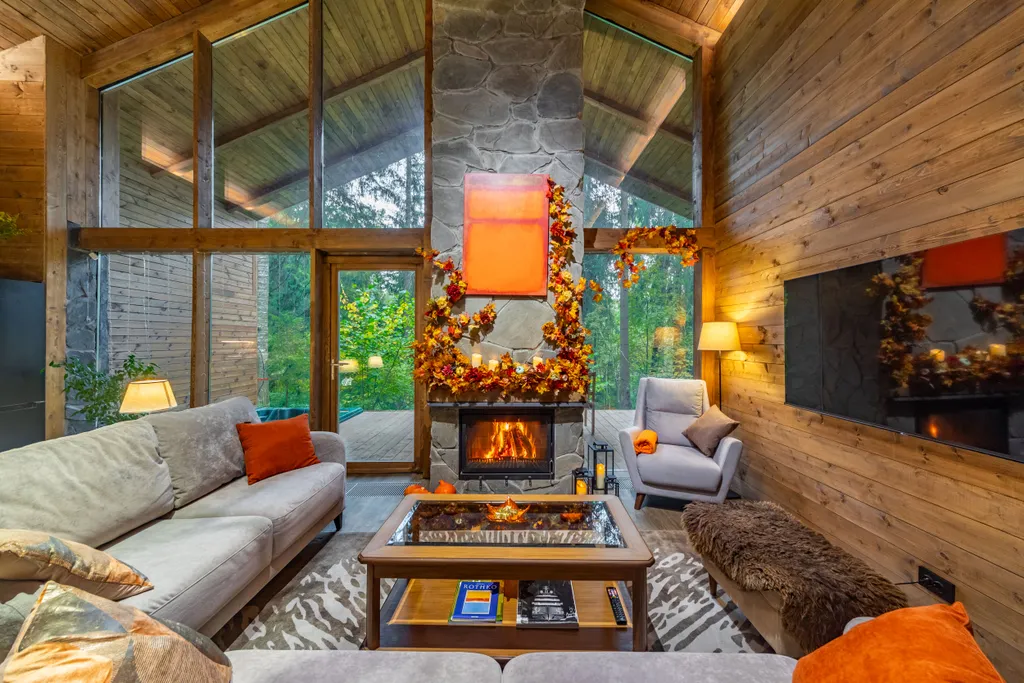 Коттедж Сказочный Шале с камином и джакузи в живописном лесу — Шадрино