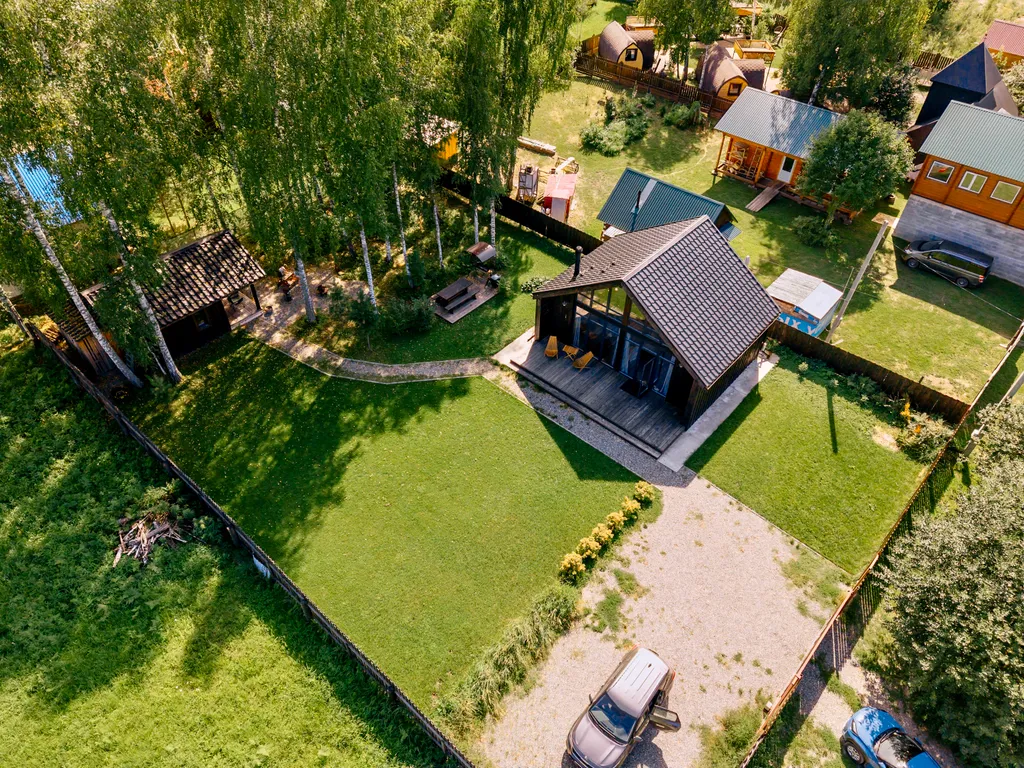 Дом-шале с печью-камином