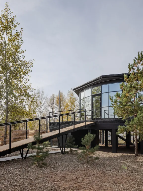 Уникальный Круглый дом с панорамой на горы и реку Сок