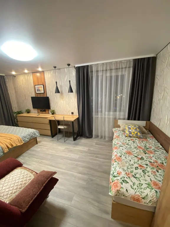 Квартира с отличным ремонтом и красивым видом из окна