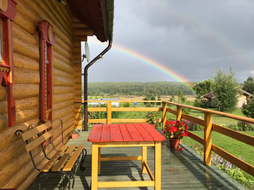 Дом в стиле Rustic с баней на дровах