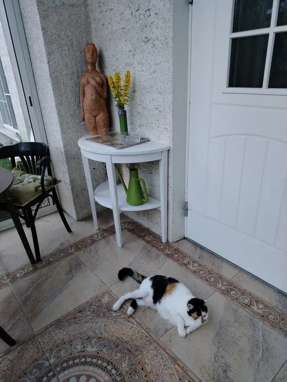 Уединенная часть дома с садом и барбекю