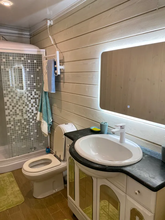 Загородный дом с 5 комнатами, зоной барбекю и баней