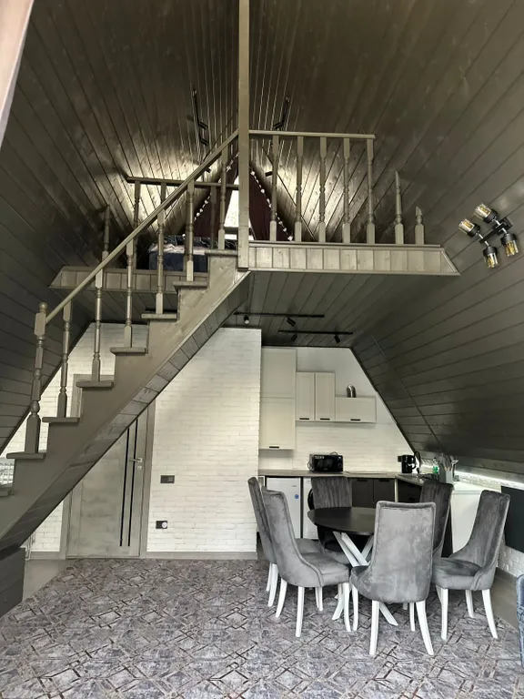 А-фрейм с видом на горы