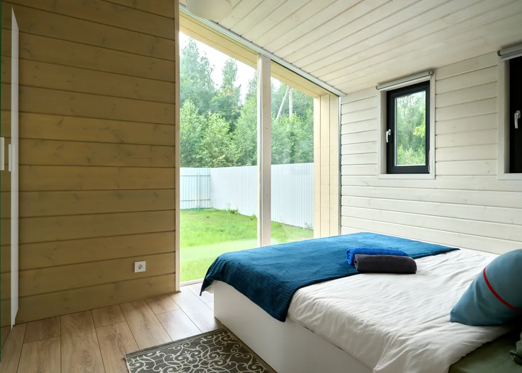 Дом Хвоя с баней с видом на ручей