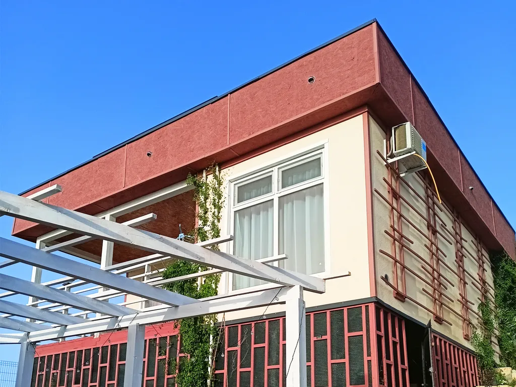 Коттедж 2-комнатный дом с бассейном с видом на Азовское море Абрикос — аренда посуточно в Щёлкино