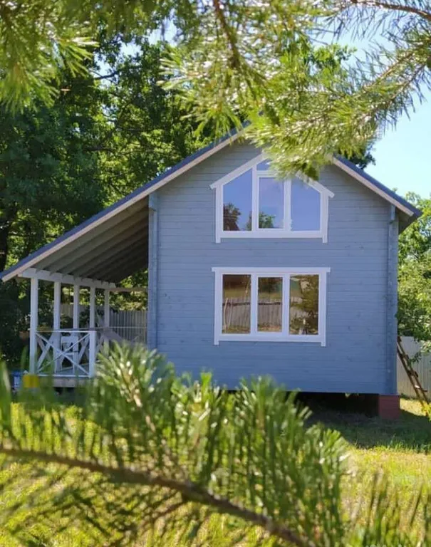 Голубой домик с баней