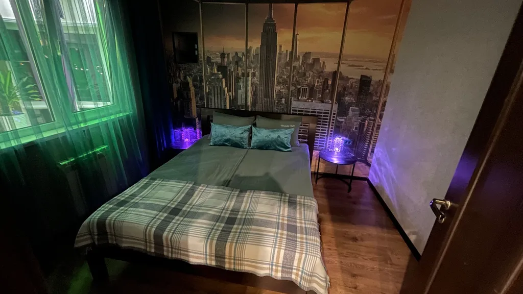 Уютная квартира с видом на город и горы