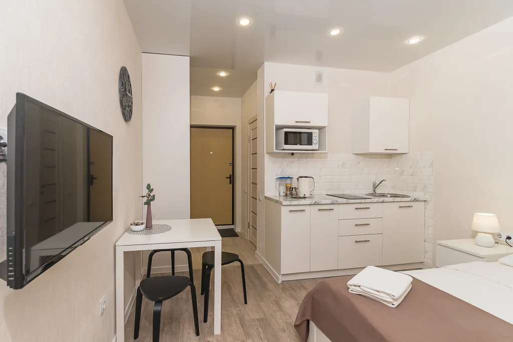 Уютная квартира в микрорайоне Спутник с панорамным видом