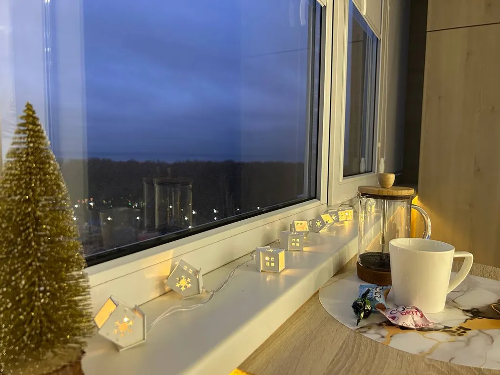 Студия с видом на Волгу на 10 этаже