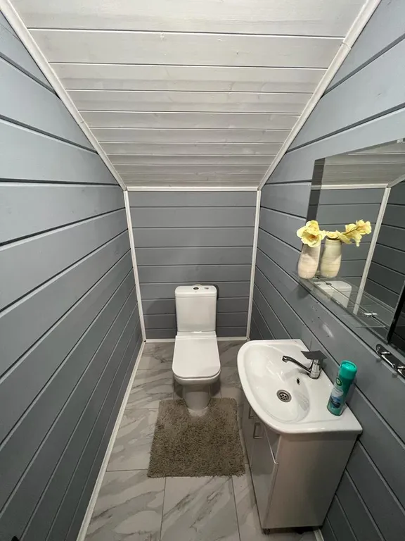 Дом и баня у реки