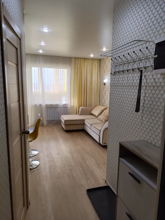 Уютная студия с видом на город