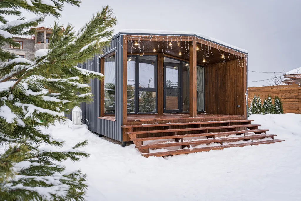 Семейный коттедж с 1 спальней с мангальной зоной