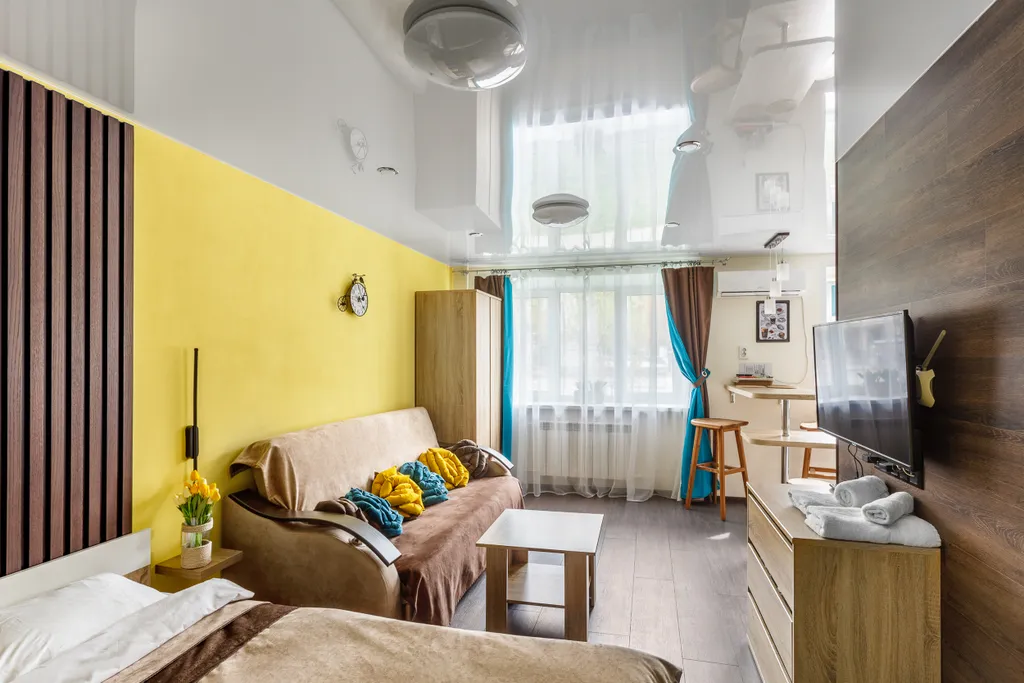 Квартира "Жёлтая студия" — аренда посуточно в Ярославль