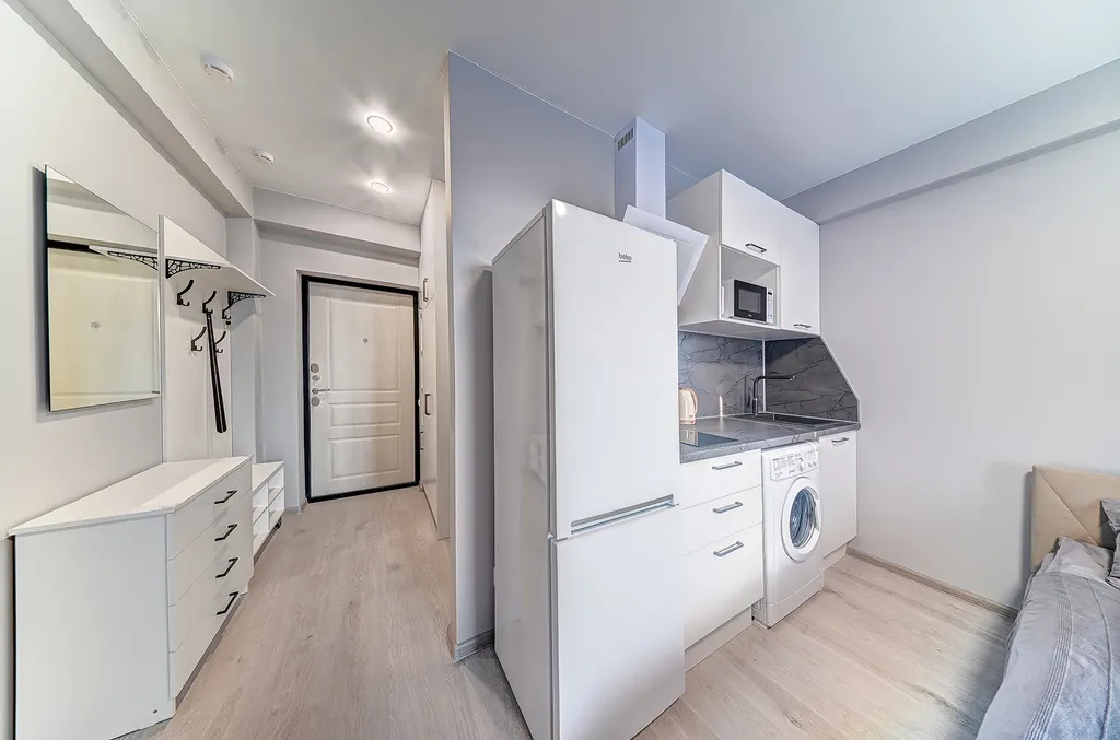 Студия у пляжа с видом на море