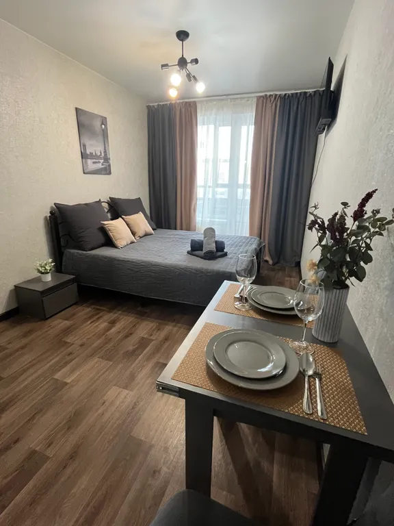 Прекрасная студия в новом дoмe пoвышeннoй комфортноcти