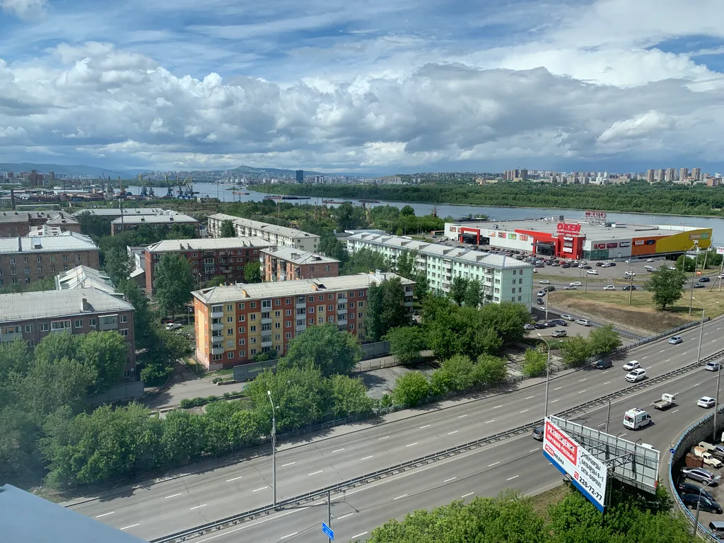 Квартира 1-комнатная квартира с панорамным видом на город с 13 этажа — Красноярск