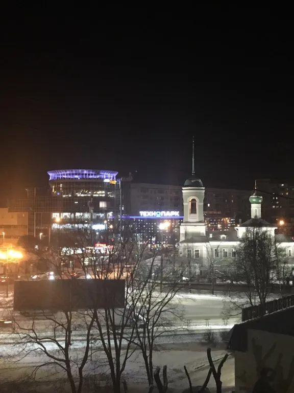 Квартира у вокзала с прекрасным видом на Никольский храм на Глинках