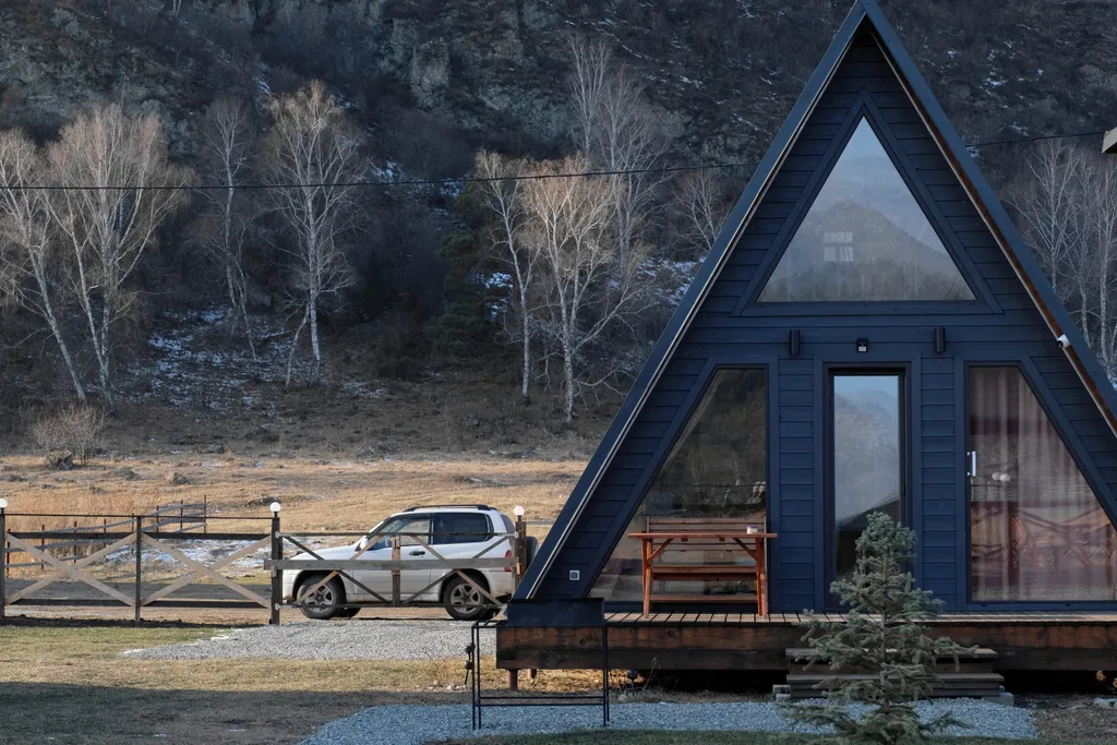 Афрейм с панорамным видом на горы