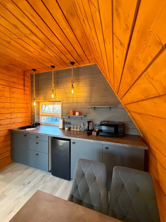 Дом A-Frame с купелью для Вашего уютного отдыха