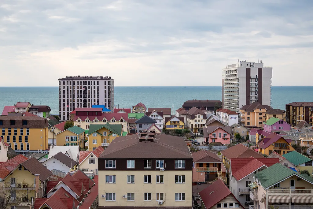 Квартира Квартира Уютная студия с панорамой на море, с бассейном на территории жк — Адлер