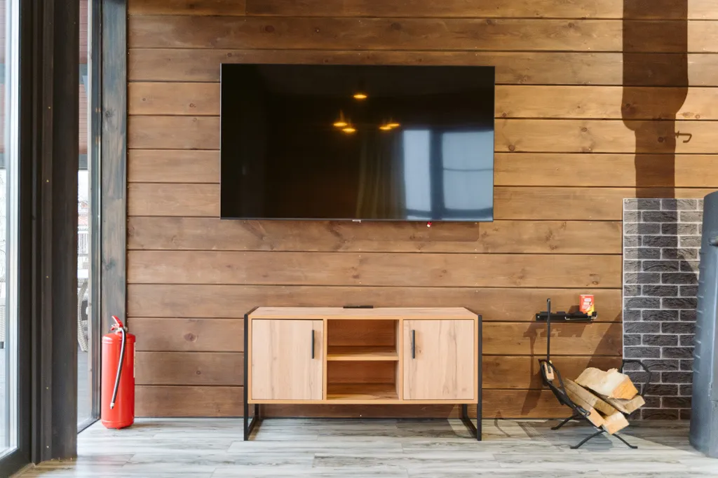 Домик с камином и кондиционером