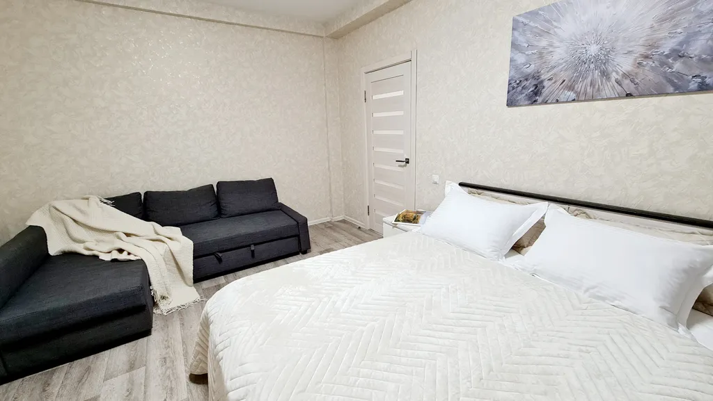 Уютная квартира в светлых тонах рядом с аквапарком Улёт