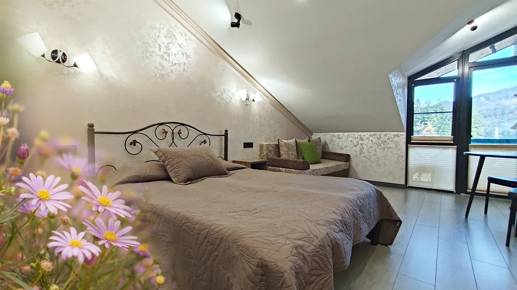 Квартира Уютная студия с балконом и красивым видом на горы — аренда посуточно в Красная Поляна