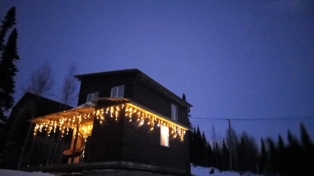 Дом из бруса, прекрасный вид на гору Зеленая