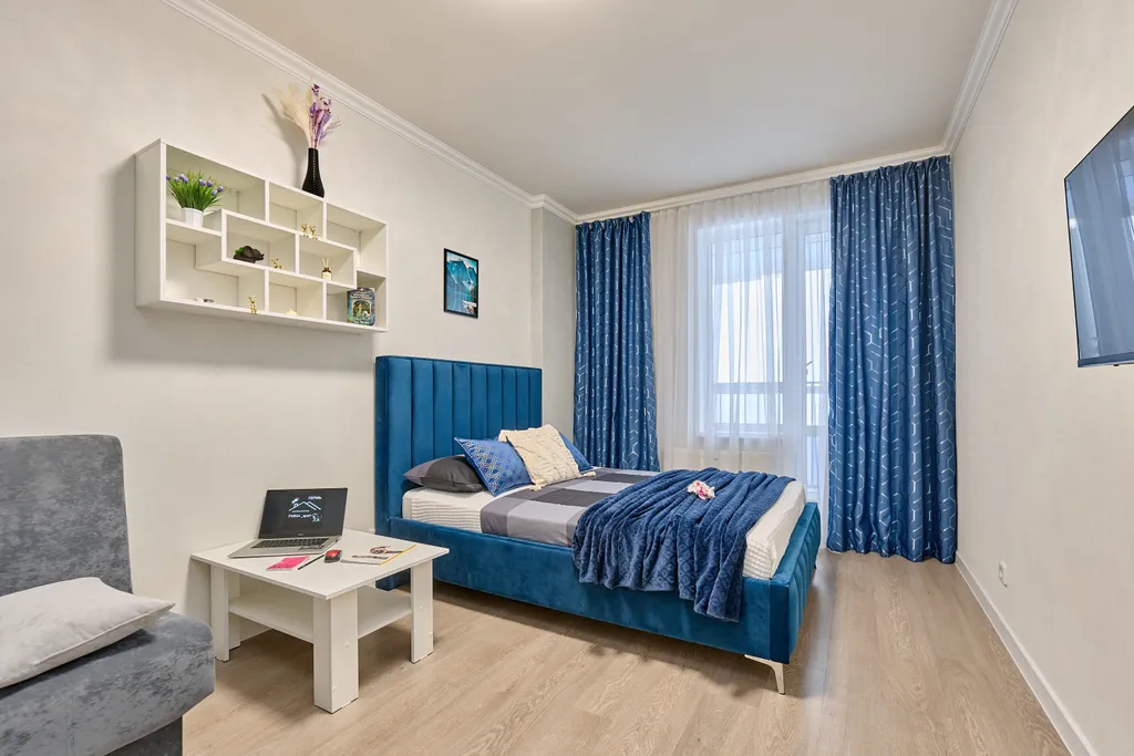 Евродвушка с балконом на 19 этаже вместительность на 6 человек