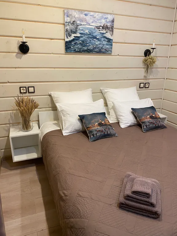 Коттедж в Карелии с сауной и видом на озеро