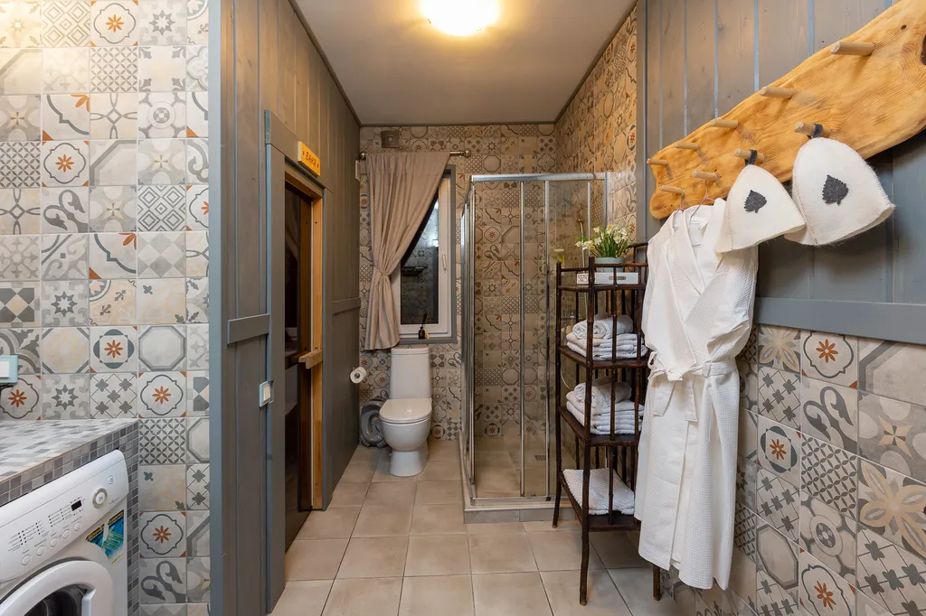 Дом с бассейном и сауной у леса