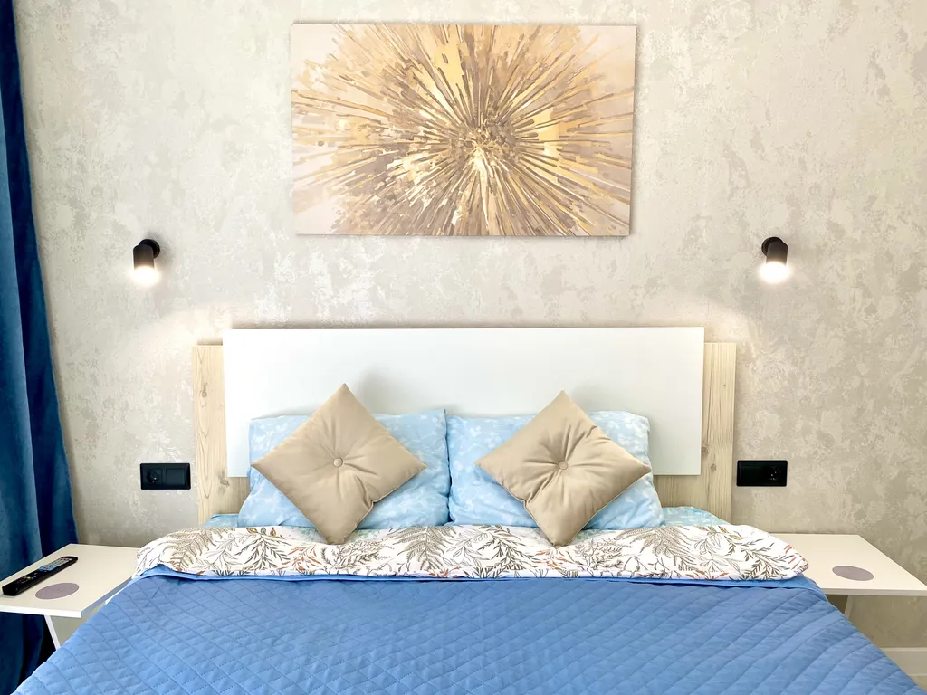 Квартира Квартира Шикарная студия с большим ТВ и панорамными окнами — Шушары