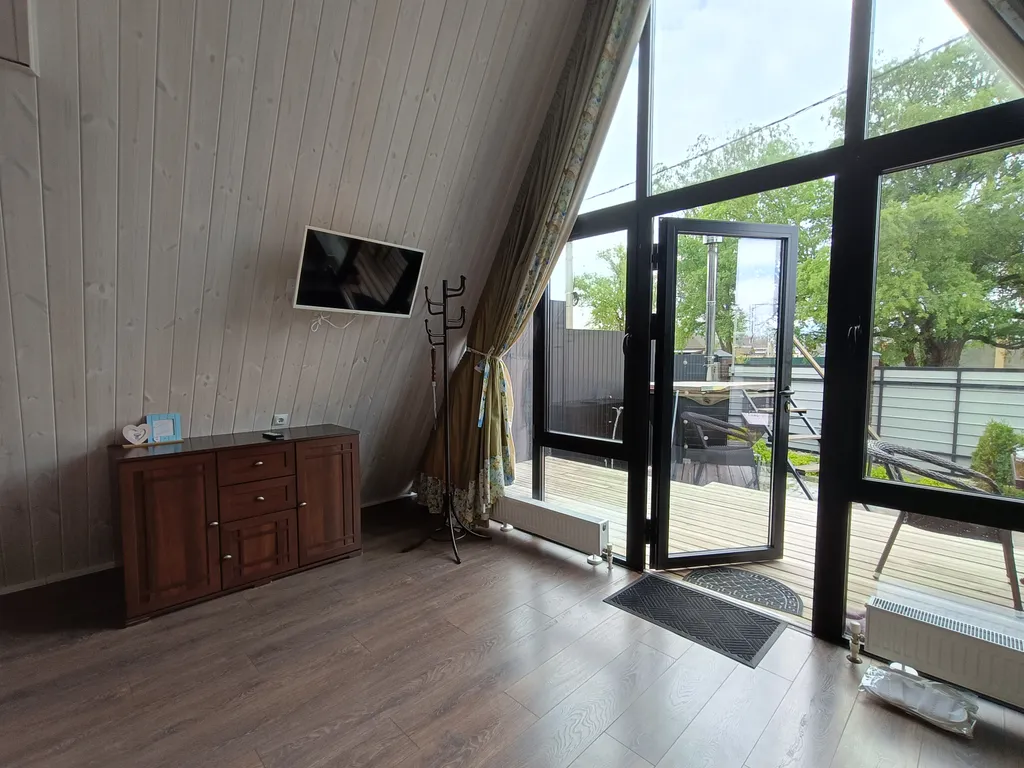 Деревянный дом с сибирской купелью на дровах aframe kmv