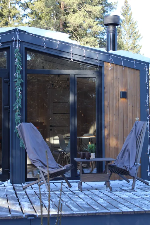 Уютный домик с видом на лес с баней и купелью