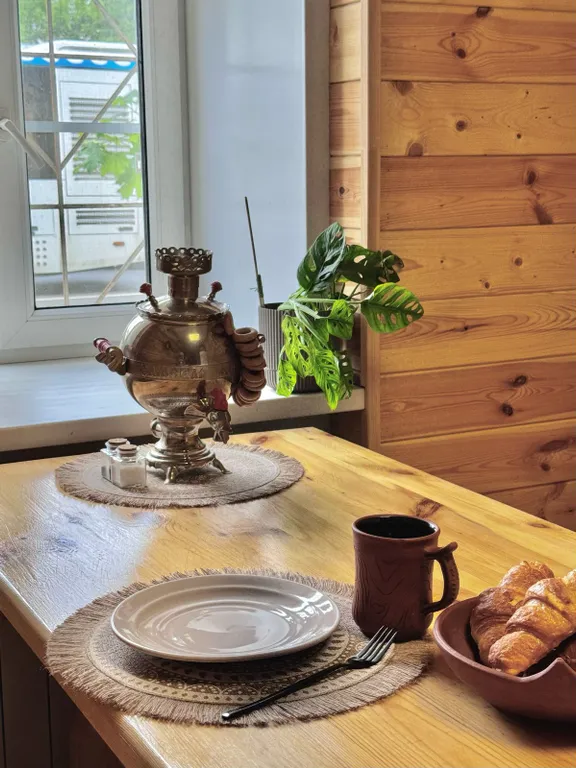 Дизайнерская квартира в деревенском доме в центре города