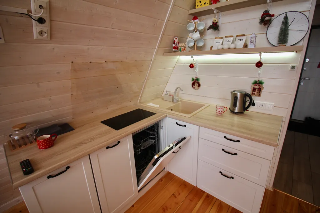 Коттедж A-frame дом Янтарь — Образцово