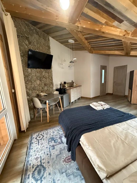 Уютная студия с видом на горы