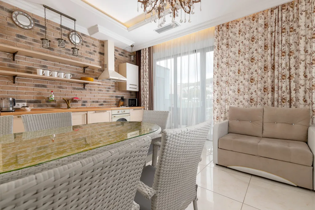 Апартаменты в Актёр Галакси с террасой, 2 спальнями, боковым видом на море