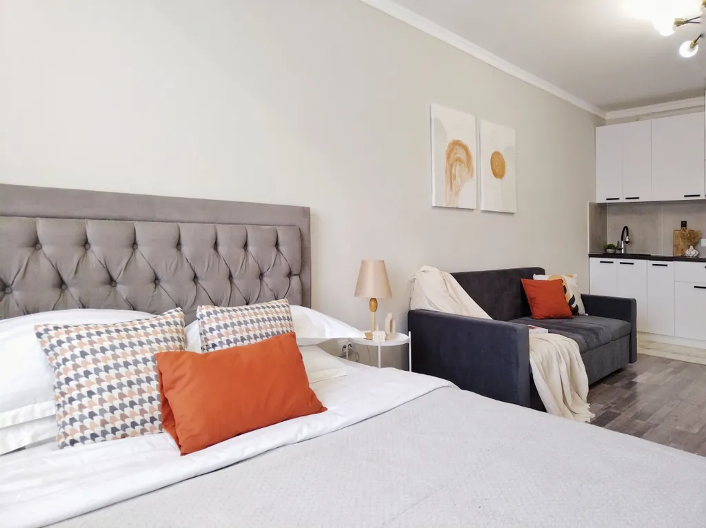 Квартира Студия КОЛОС в центре с видом на Коктобе — аренда посуточно в Алматы