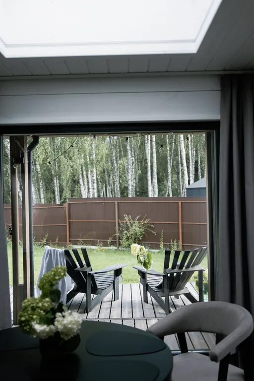 Дом с баней с видом на лес