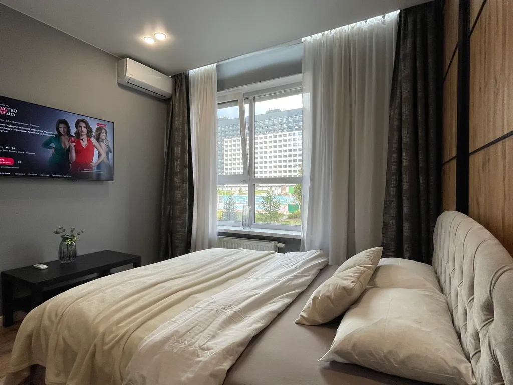 Уютная светлая квартира с большими окнами