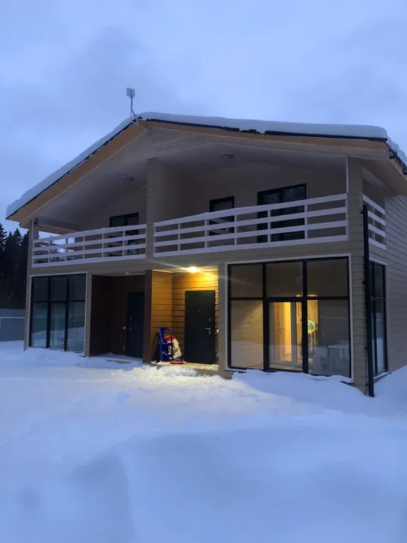 Дом и баня в окружении сказочного леса