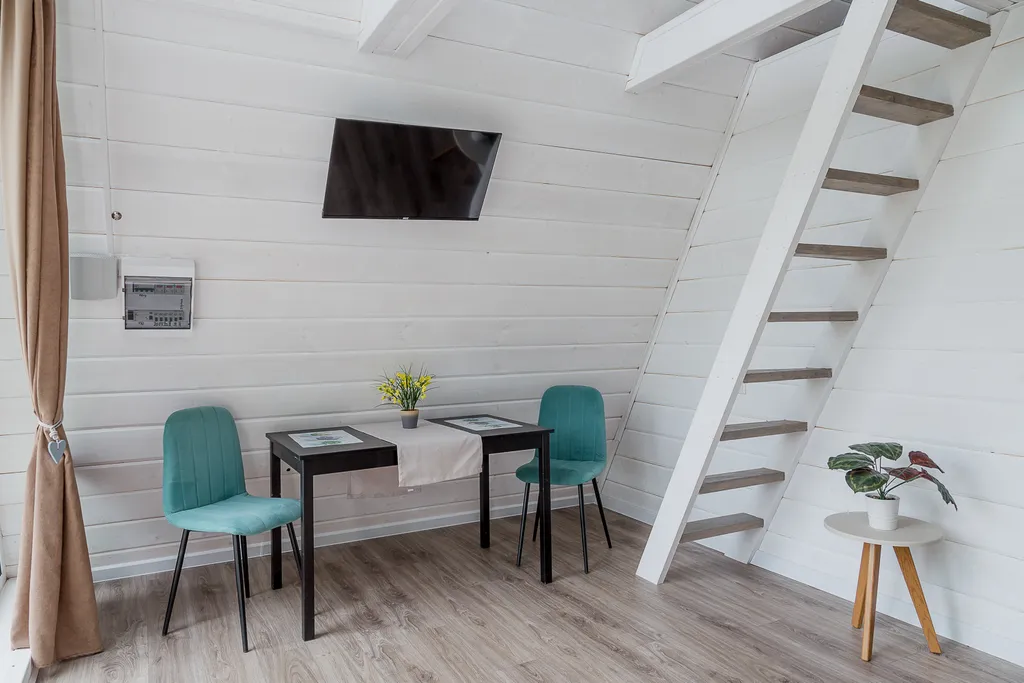 Уютный А-фрейм в современном стиле