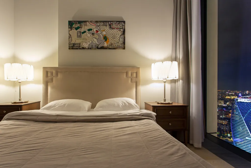 62 этаж, вид на Башни, Лужники, Парк победы