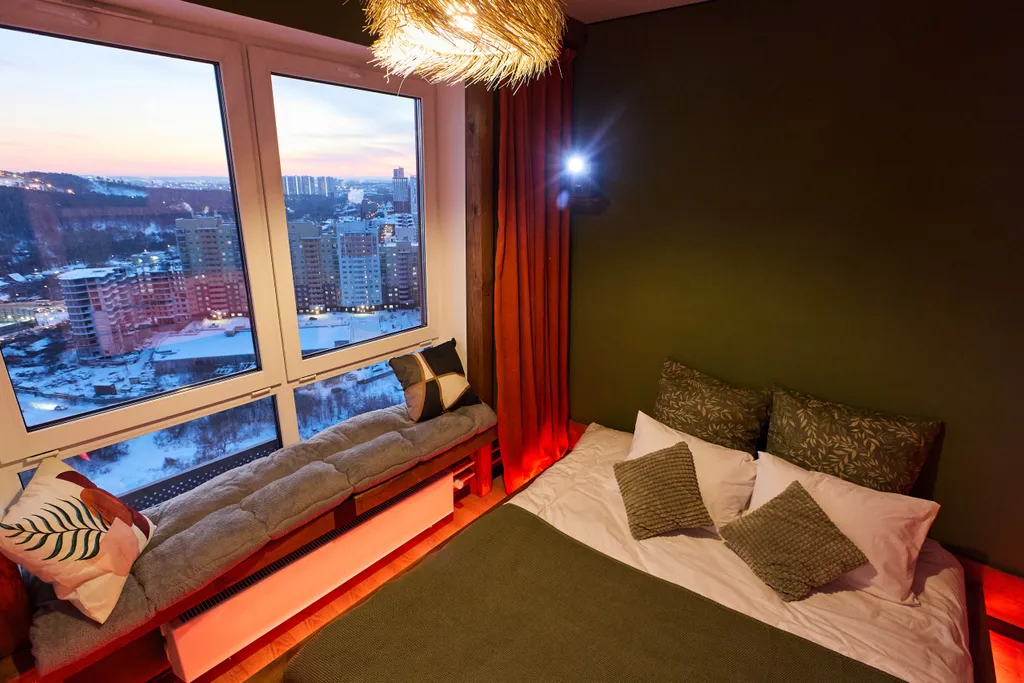 Квартира Квартира Романтичная студия с панорамным видом — Екатеринбург