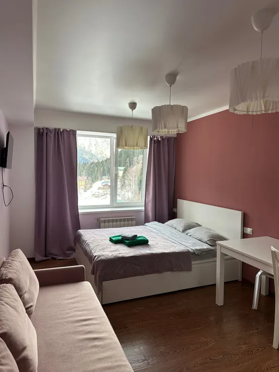 Квартира Уютная студия в самом сердце Домбая с видом на горы — аренда посуточно в Домбай