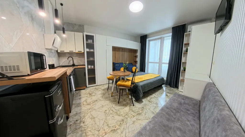 Стильная новая студия для комфортного проживания